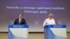 Potpredsednik Evropske komisije Margaritis Šinas i komesarka za unutrašnje poslove Ilva Johanson, Brisel, 2. jun 2021.