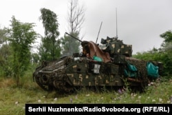 Un Bradley utilizat de armata ucraineană în iunie 2023.
