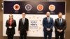 Министрите за надворешни работи, на Северна Македонија, Бујар Османи, на Албанија, Ољта Џачка, заменик-министерот на Косово, Крешник Ахмети и советникот за надворешна политика на Црна Гора, Ѓорѓе Радуловиќ 