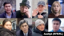 16-январда кармалган журналисттер. "Азаттыктын" коллажы.