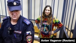 Скочиленко в зале суда, 2023