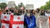 Protestul studenților la Tbilisi împotriva legii „agenților străini”, 13 mai 2024