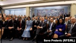 Milatović i Đukanović na inaguruaciji u Skupštini Crne Gore, 20. maj