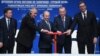 Inaugurarea gazoductului TurkStream, în ianuarie 2020. La ceremonie au participat președinții Rusiei, Bulgariei, Turciei și Serbiei.