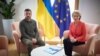 Украинскиот претседател Володомир Зеленски и претседателката на ЕК, Урсула фон дер Лајен