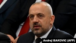 Milan Radoičić na sednici Skupštije Srbije 2. februara 2023. dok je bio na funkciji potpredsednika Srpske liste 