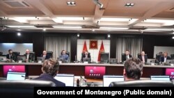 Prva sjednica Vlade premijera Milojka Spajića, na kojoj je donijeta Odluka o odgađanju popisa za mjesec. Podgorica, oktobar 2023.