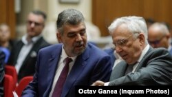 Premierul Marcel Ciolacu și guvernatorul BNR Mugur Isarescu s-au înțeles până la urmă ca băncile să fie impozitate cu 1% din cifra de afaceri.
