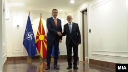 Новоизбраниот претседател на Владата, Христијан Мицкоски ја презеде премиерската функција од техничкиот премиер Талат Џафери, Скопје, 24 јуни 2024