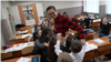 Imagine de la liceul „George Meniuc” din Chișinău. Vladimir Cebotari este singurul profesor de clase primare din această instituție de învățământ