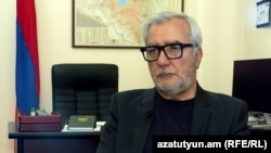 Armenia - Andranik Kocharian, chairman of the parliamentary Committee on Defense and Security, is interviewed by RFE/RL, Yerevan, March15, 2024.
