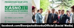 Ibrahimović sa najbližim saradnicima na izbornom skupu u Plavu 2. juna