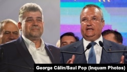 Marcel Ciolacu și Nicolae Ciucă, cei doi premieri ai României din ultimii trei ani. 