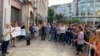 იპოდრომის ტყეში მშენებლობის საწინააღმდეგო აქცია თბილისის საკრებულოს წინ. 19 ივნისი, 2024 წელი