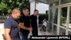 Veselin Veljović prilikom privođenja.