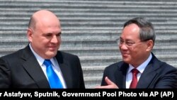 Премиерите на Русија и Кина, Михаил Мишустин и Ли Џианг во Пекинг, 24 мај