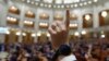 Romania, Parliament, vote pensions