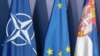 Ilustrativna fotografija, zastave NATO, Evropske unije i Srbije, Beograd, oktobar 2022. 