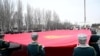 “Ала-Тоо” аянтында мамлекеттик тууну көтөрүү иш-чарасы. 8-январь, 2024-жыл 