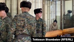 Орозайым Нарматова в зале суда. 27 декабря 2022 г. 