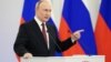 Najveći deo obraćanja ruskog predsednika Vladimira Putina na nacionalnoj televiziji iz raskošne sale Svetog Đorđa u Kremlju 30. septembra bio je posvećen žestokom napadu na Sjedinjene Države i njihove saveznike (Foto: Putin tokom obraćanja 30. septembra 2022.)