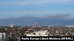 Vedere asupra orașului Tiraspol. Regiunea transnistreană nu mai primește gaze rusești de la 1 ianuarie, când a fost oprit tranzitul prin Ucraina. Guvernul de la Chișinău spune că Gazprom a respins propunerea sa de a trimite gaze regiunii transnistrene pe o rută ocolitoare