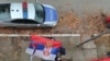 Kosovo: Kosovo Police in front of the local election commission in North Mitrovica.