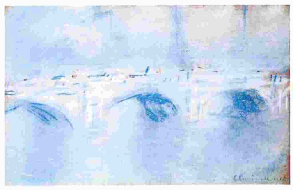 "Waterloo most, London" Claudea Moneta iz 1901.