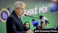 Претседателот на ДУИ Али Ахмети. 
