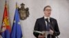Aleksandar Vučić u obraćanju nakon sastanka sa evropsko-američkim timom diplomata u Beogradu 20. januara.