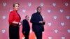 Gradonačelnica Berlina Franciska Gifi i predsednik berlinskog ogranka SPD-a Raed Saleh pred prve rezultate izbora, 12. februar 2023. 