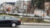Kolona vozila čeka na testiranje u Sarajevu, mart 2021. godine