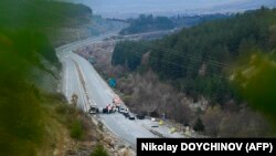 Местото на несреќата на автопатот Струма