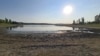Вид на Симферопольское водохранилище, июль 2025 года