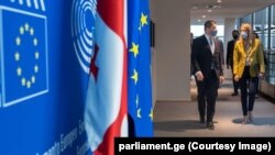 Шалва Папуашвили и Роберта Метсола