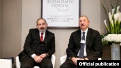 Հայաստանի վարչապետն ու Ադրբեջանի նախագահը Դավոսում, 22 հունվարի, 2019թ.
