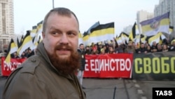 Дмитрий Демушкин на "Русском марше" в 2014 году