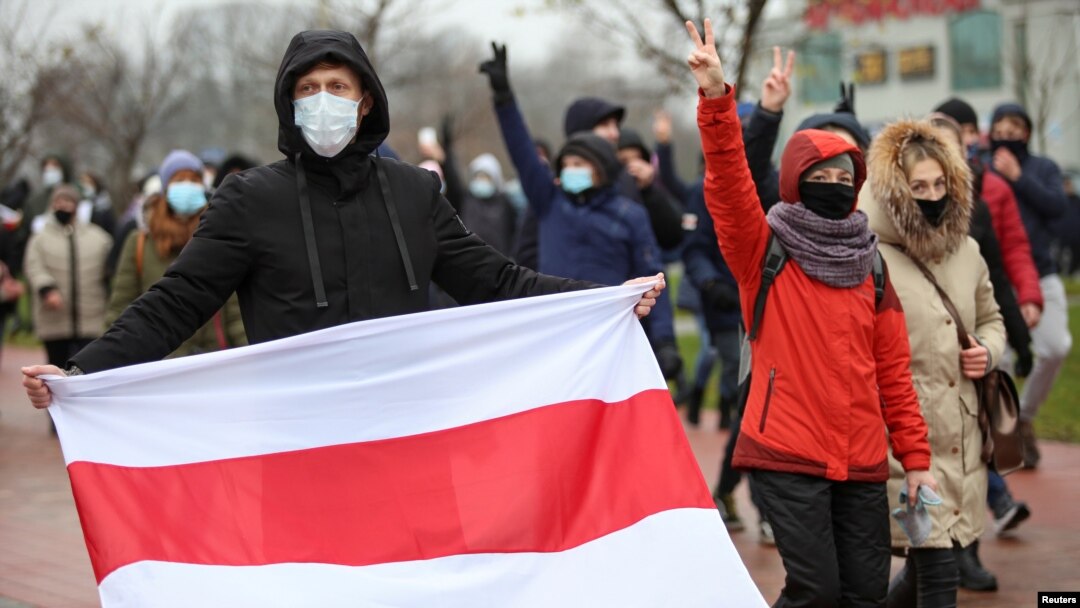 Protest u Minsku, 22. novembar