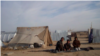 Some displaced residents are forced to live in tents during winter.