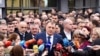 Милорад Додик дава изјава за медиумите по едно од рочиштата пред судот на БиХ, Сараево, 6 март 2024 г.