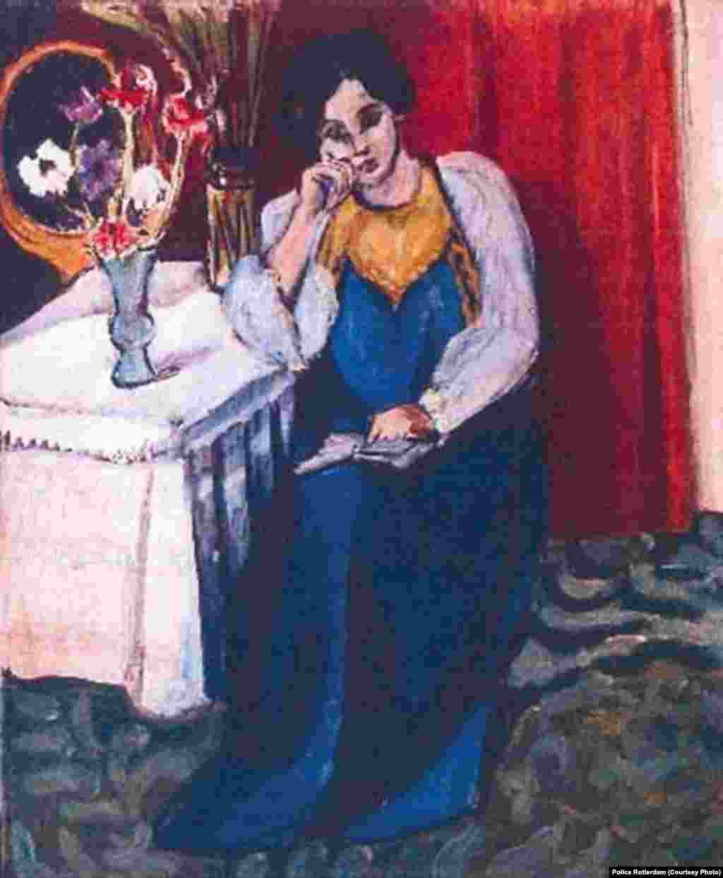 "Djevojka koja čita u žutom i bijelom" Henri Matissea iz 1919. je jedno od platana ukradenih u Kunsthal muzeju u Rotterdamu.