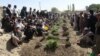 Victims of the deadly twin suicide attack on the mosque in Gardez were buried on August 4.