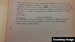 Fila ultimă a emisiunii „Povestea Vorbei” de Virgil Ierunca (Hoover Archives/Foto: prof. Sergiu Musteață)