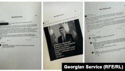 პოსტები ფეისბუკიდან, რომელთა გამოც ბაია პატარაიას ადმინისტრაციულ სამართალდარღვევას ედავებიან. 