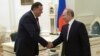 Milorad Dodik član Predsjedništva BiH i lider vodeće partije u entitetu Republika Srpska, prilikom susreta sa Vladimirom Putinom, predsjednikom Rusije, u Moskvi 22. septembra 2016. 