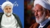 În imagine, judecătorii Mohammad Moghiseh (în stânga) și Ali Razini. Montaj grafic / RFE/RL