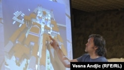 Emir Kusturica sa planom Andrićgrada