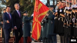 Jens Stoltenberg prilikom posete Skoplju u januaru ove godine