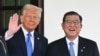Președintele SUA, Donald Trump, și premierul japonez Shigeru Ishiba, în timpul vizitei oficialului japonez la Casa Albă. 7 februarie 2025. 