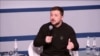 Predsednik Ukrajine Volodimir Zelenski na Minhenskoj bezbednosnoj konferenciji, 14. februar 2025. 